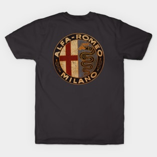 Alfa  cars  Milano Italy T-Shirt